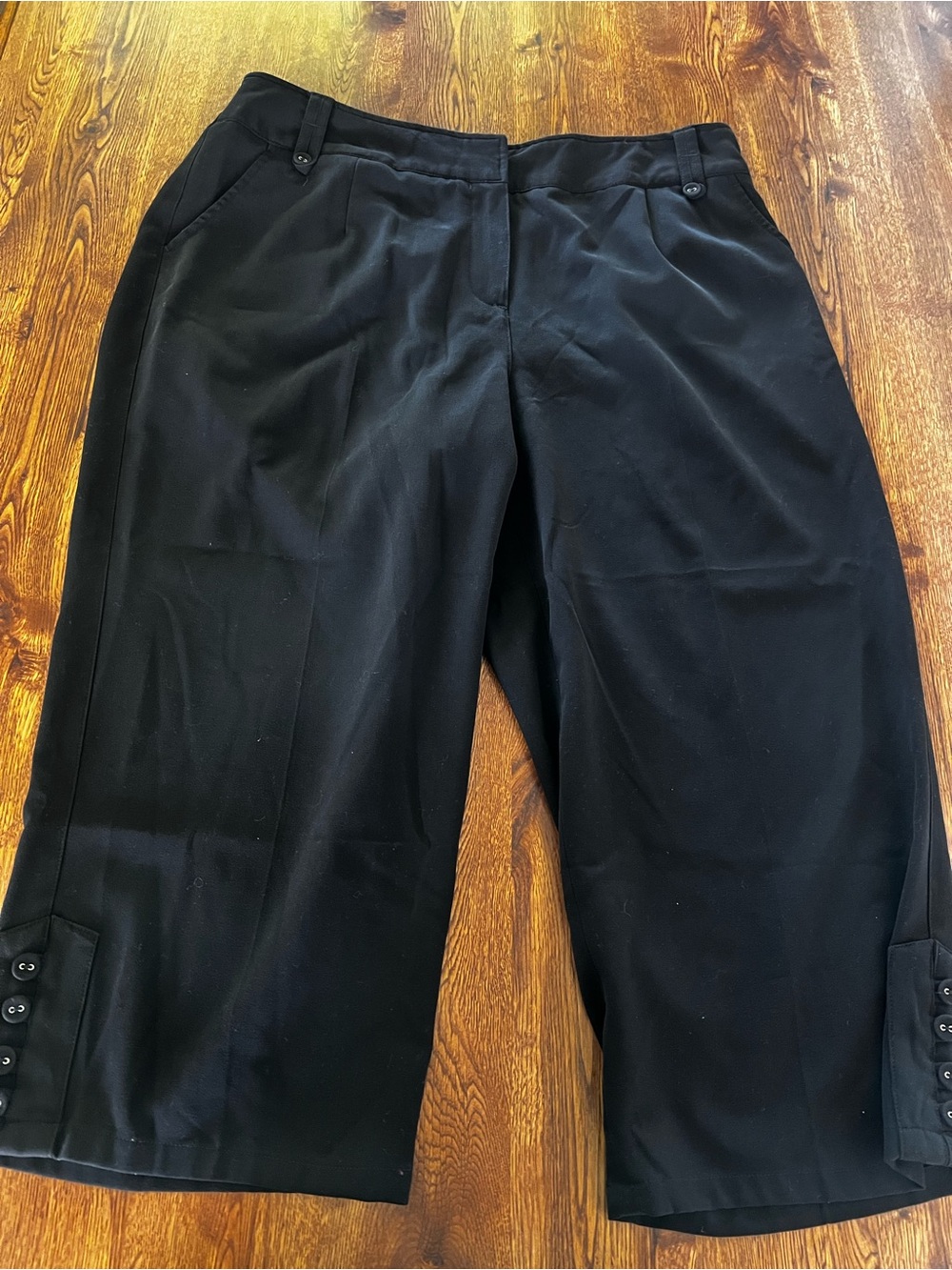 Larry Levine Woman Black Stretch Pants Size 16W